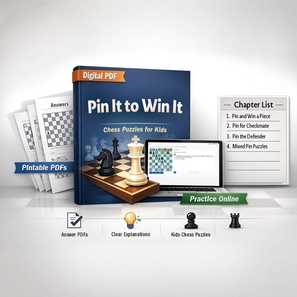 Pin It to Win It | Learn the Pin Tactic with PDF Puzzles and Online Practice